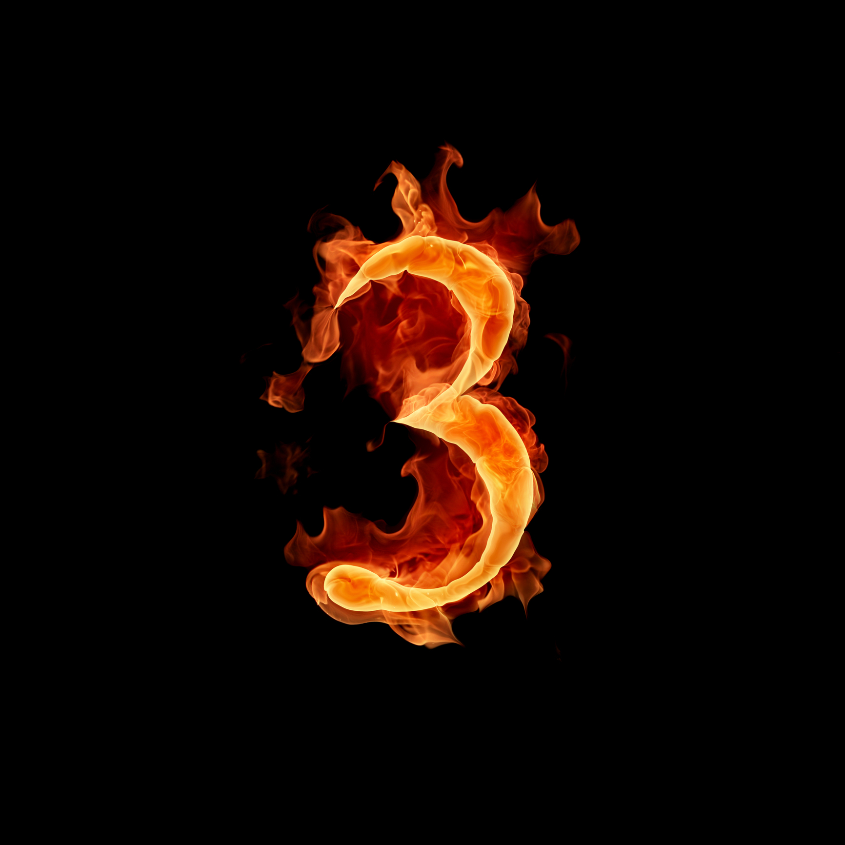 An image depicting the number three